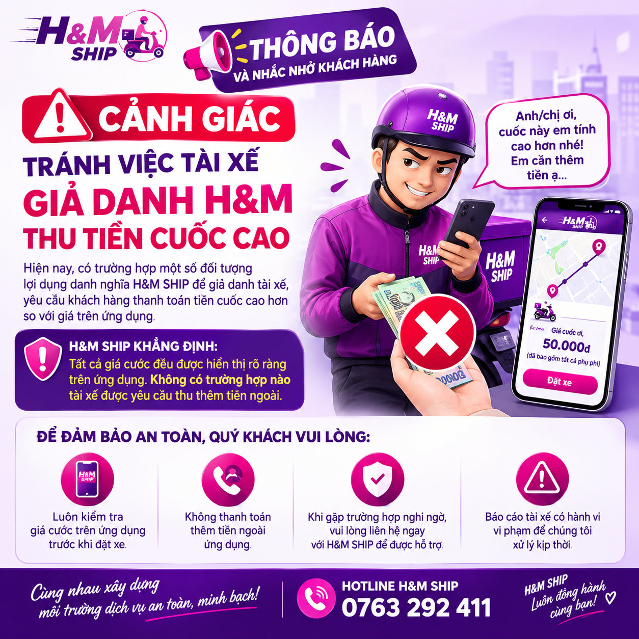 ⚠️ H&M SHIP NHẮC NHỞ HÀNH KHÀCH CẢNH GIÁC